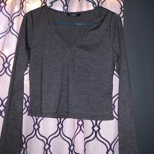 Long sleeve Shein crop top